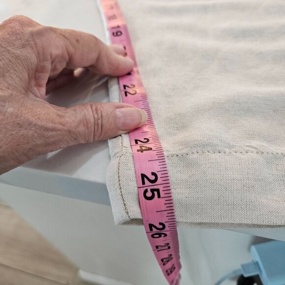 Madewell Linen Blend Pleated Tapered Pants Small Beige Elastic Waist - Picture 10 of 10